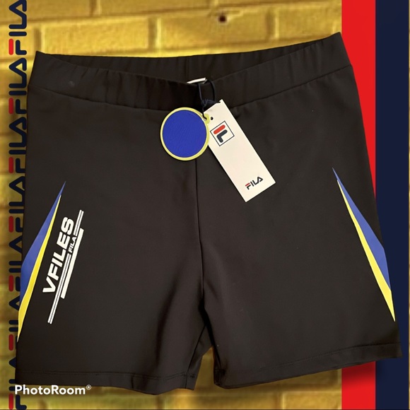 FILA x VFILES Brielle Bike Shorts, High Performance Cycling, Black, XL, RARE! - Picture 2 of 13